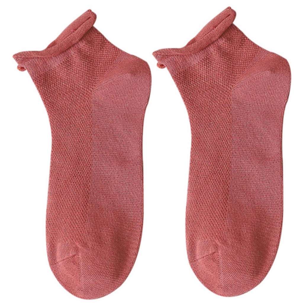 Tất nữ, Vớ nữ cotton cổ ngắn, màu trơn đơn giản, trẻ trung