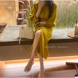 Đầm somi cột dây sau