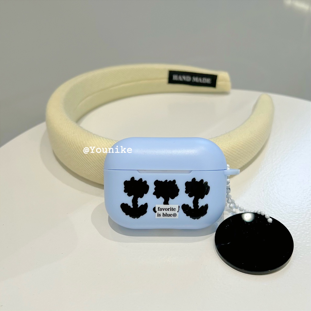 Vỏ Bảo Vệ Hộp Sạc Tai Nghe airpods 1 2 3 Pro Mềm Họa Tiết Hoa Phong Cách Hàn Quốc
