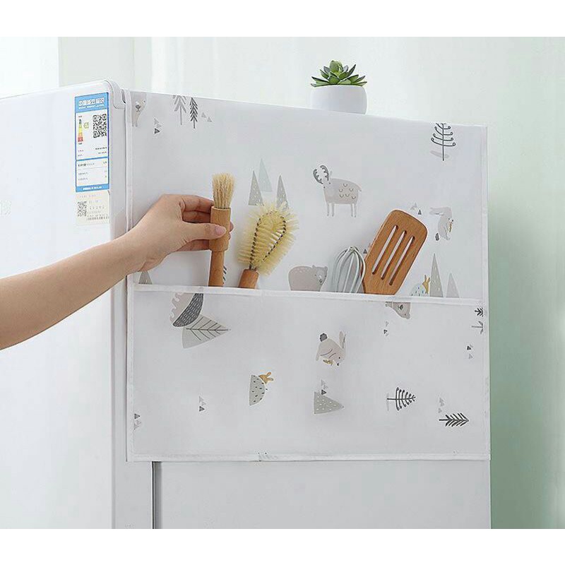Tấm Phủ Bảo Vệ Tủ Lạnh Có Túi 2 Bên