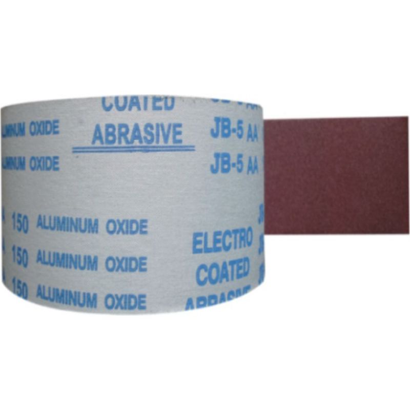 Nhám vải JB5 khổ 10 cm, giấy giáp vải đỏ AA cuộn 40 mét đủ loại hạt