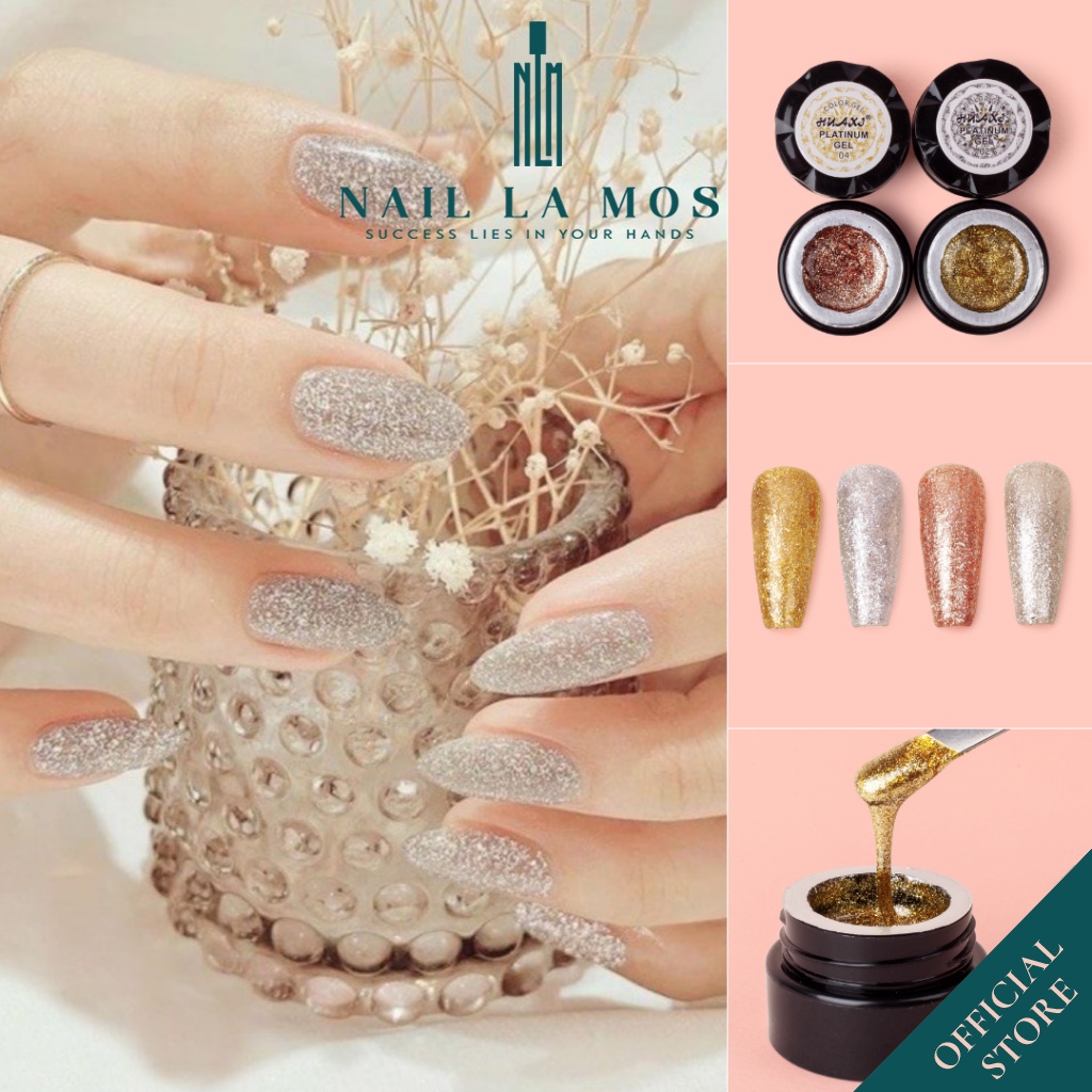 Gel nhũ Huaxi Platinum chính hãng - Gel nhũ nail vẽ móng chuyên dụng (lẻ 1 hũ)