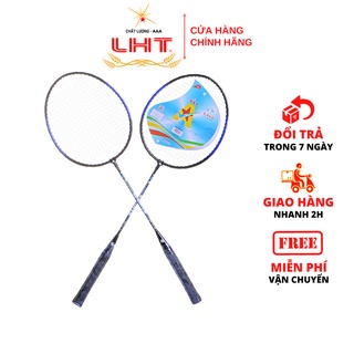 Vợt Cầu Lông RAV - 1 Cặp (TẶNG TÚI ĐỰNG VỢT) - 100% Thép Mạ Crom, Sơn Xanh Đen Cực Đẹp, Lưới 8kg, 68 x 22 cm – Giá tốt