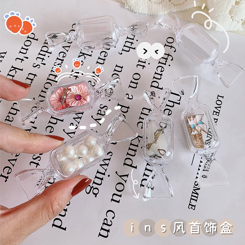 Hộp Đựng Trang Sức Trong Suốt Hình Viên Kẹo