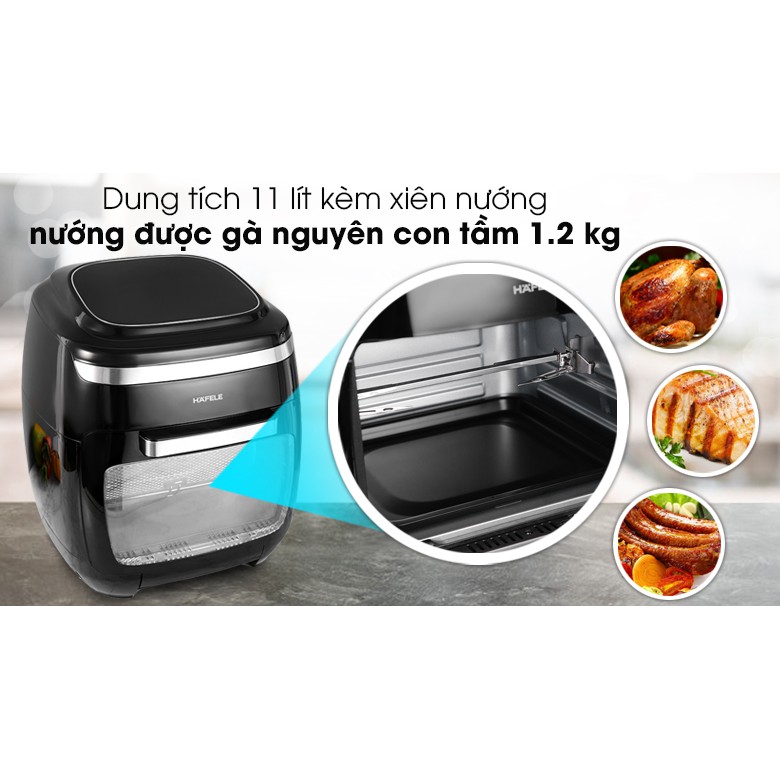 Nồi Chiên Không Dầu HAFELE AF-602A (11 Lít - 2000w - Điều Khiển Cảm Ứng) - Thương Hiệu Đức