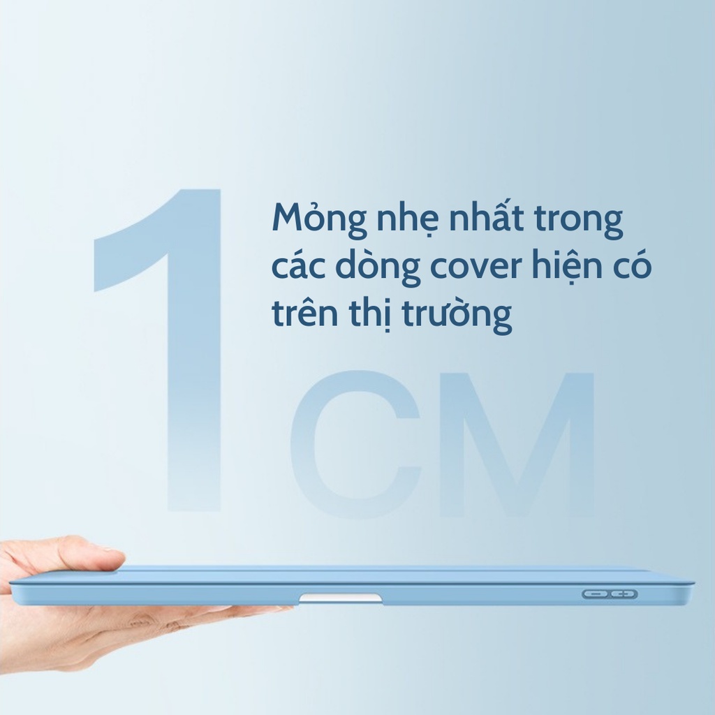 [Premium] Cover nam châm tháo rời nắp lưng - sạc được bút cảm ứng