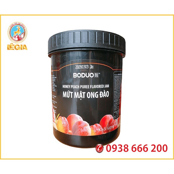 Mứt Sốt BODUO Mật Ong Đào 1.3KG - BODUO PEACH HONEY PUREE JAM