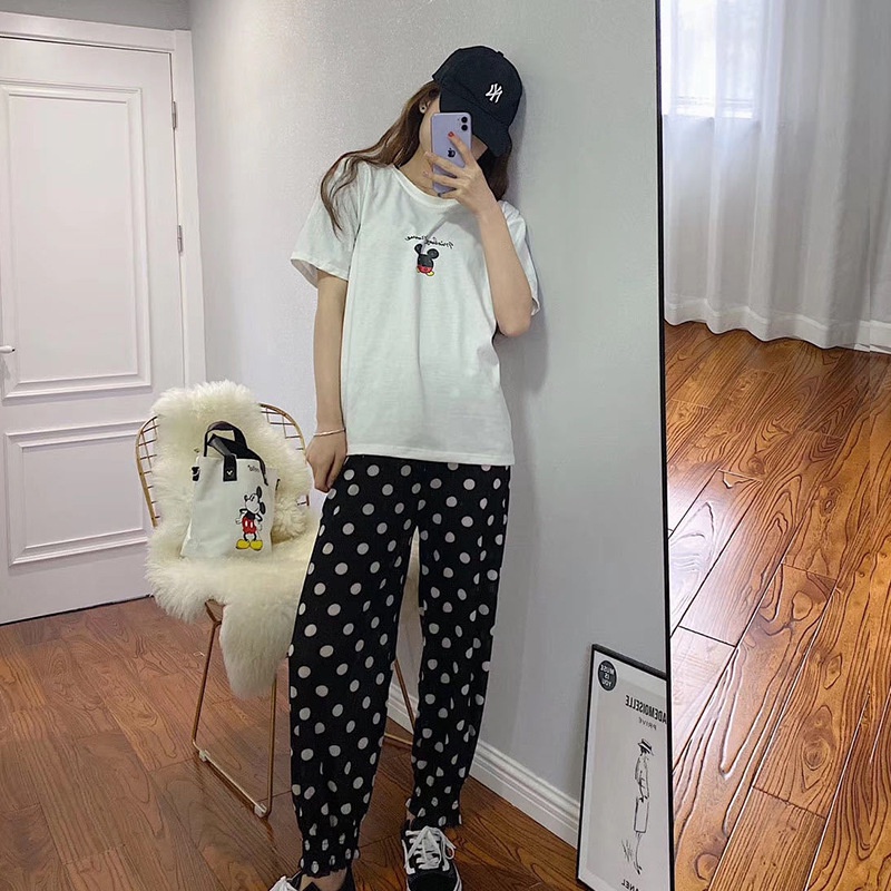 [FreeShip] MS716 Quần thun mỏng bo gấu, quần thun alibaba hoạ tiết