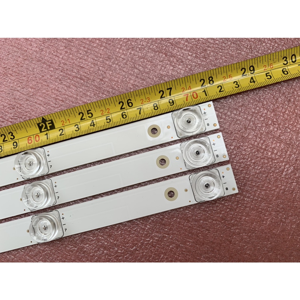 THANH LED TCL 40S62 HÀNG ZIN HÃNG MỚI 100%, BỘ 3 THANH, MỖI THANH 8 BÓNG 6V DÀI 71cm 40HR330M08A7 V1