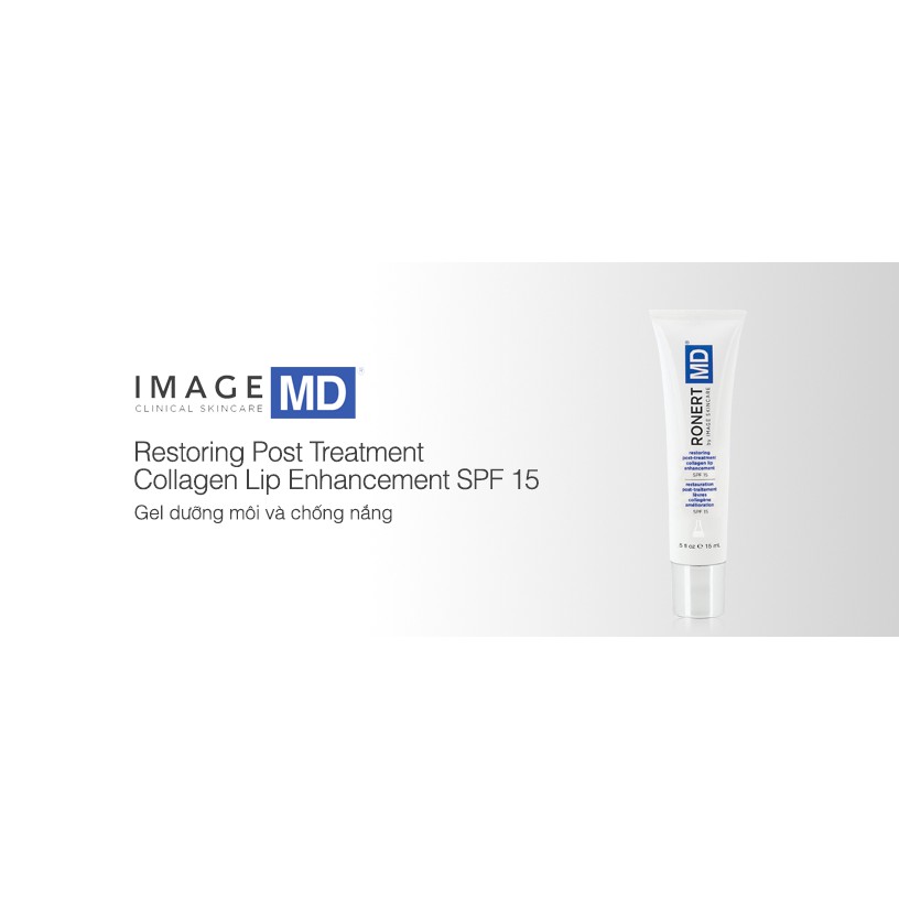 [HÀNG NHẬP KHẨU] Son Dưỡng Môi Và Chống Nắng Image MD Restoring Post Treatment Collagen Lip Enhancement SPF15 15ml