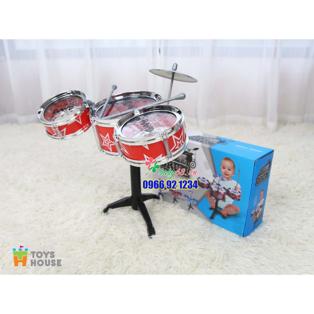 Đồ chơi hướng nghiệp - Bộ trống Jazz Drum cho bé Toyshouse - Nhạc cụ, âm nhạc cho bé yêu 3303