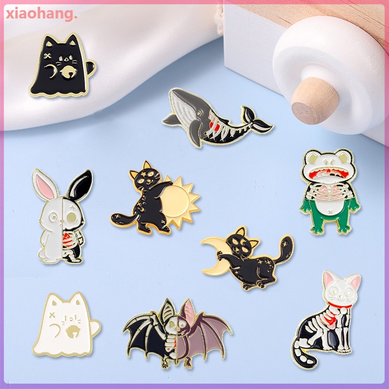 Ghim Cài Áo Hình Mèo Ma Quái Hoạt Hình Thời Trang Cho Nam Và Nữ