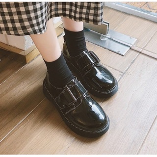 Giày ulzzang da bóng