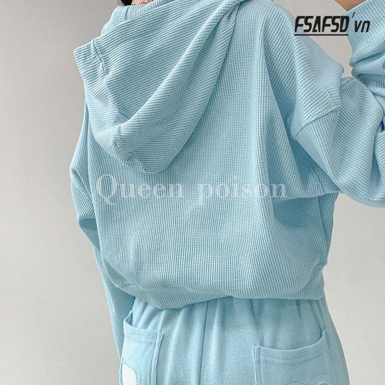 Áo Khoác Thể Thao Tay Dài Có Mũ Trùm Dáng Suông Năng Động Thời Trang Hè Phong Cách Âu Mỹ Cho