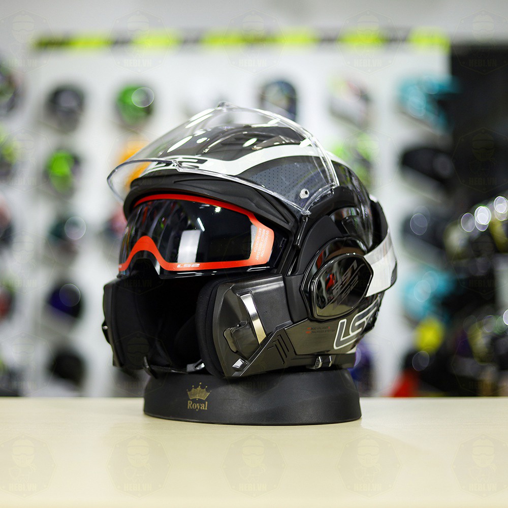 Mũ Lật Hàm LS2 FF900 Valiant II Xước Bóng Orbit