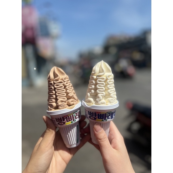 Kem tươi lốc xoáy Franfare Lotte Hàn Quốc