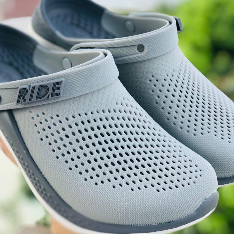 Dép quai hậu Cross Literide 360, giày sục xăng đan Crocs quai ngang bít đầu nam nữ chống thấm nước