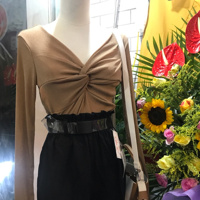 Áo len kim sa và cv xếp li