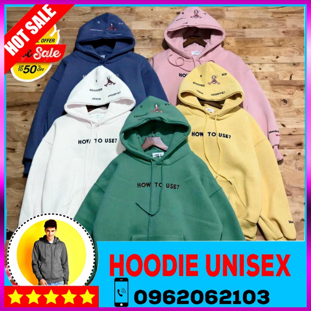 🌈𝗡𝗘𝗪 𝗔𝗥𝗥𝗜𝗩𝗔𝗟💢 (HOOIDE) ÁO HOODIE NỈ NGOẠI (HD970 - How To Use?)