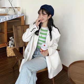 [SẴN] - Áo Blazer trắng (C80)
