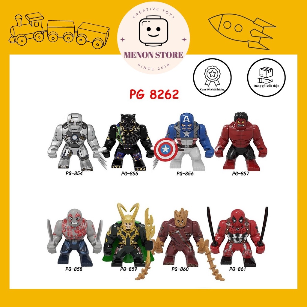 Bigfits Pg8262 Các nhân vật siêu anh hùng Marvel - Đồ chơi lắp ráp xếp hình thông minh