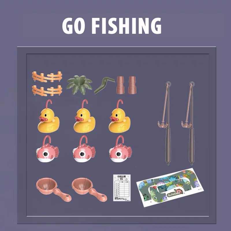 Đồ chơi câu cá Go fishing cao cấp có nhạc và đảo riêng cho bé đi câu