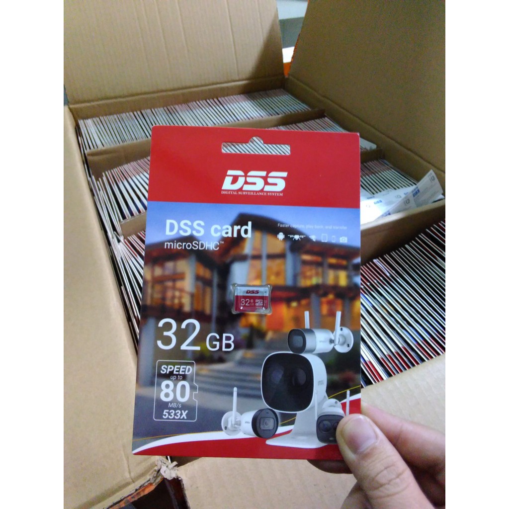 Thẻ nhớ DSS 32Gb, 64GB,128Gb,256Gb Class 10 tốc độ 80Mb/s dành riêng cho camera