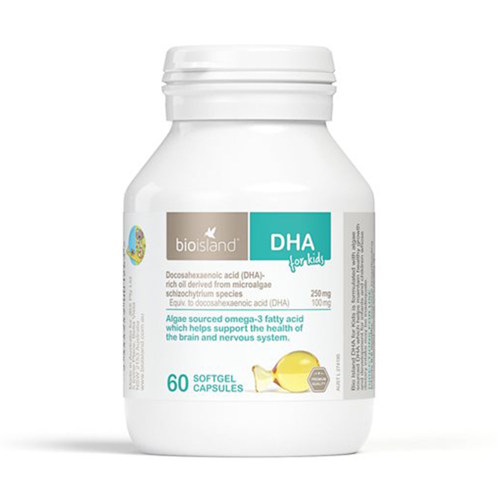 Tăng cường DHA cho trẻ Bioisland DHA 60 viên