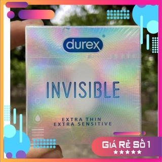 Bao cao su Durex invisible ᴇxᴛʀᴀ ᴛʜɪɴ ᴇxᴛʀᴀ sᴇɴsɪᴛɪᴠᴇ - Siêu mỏng