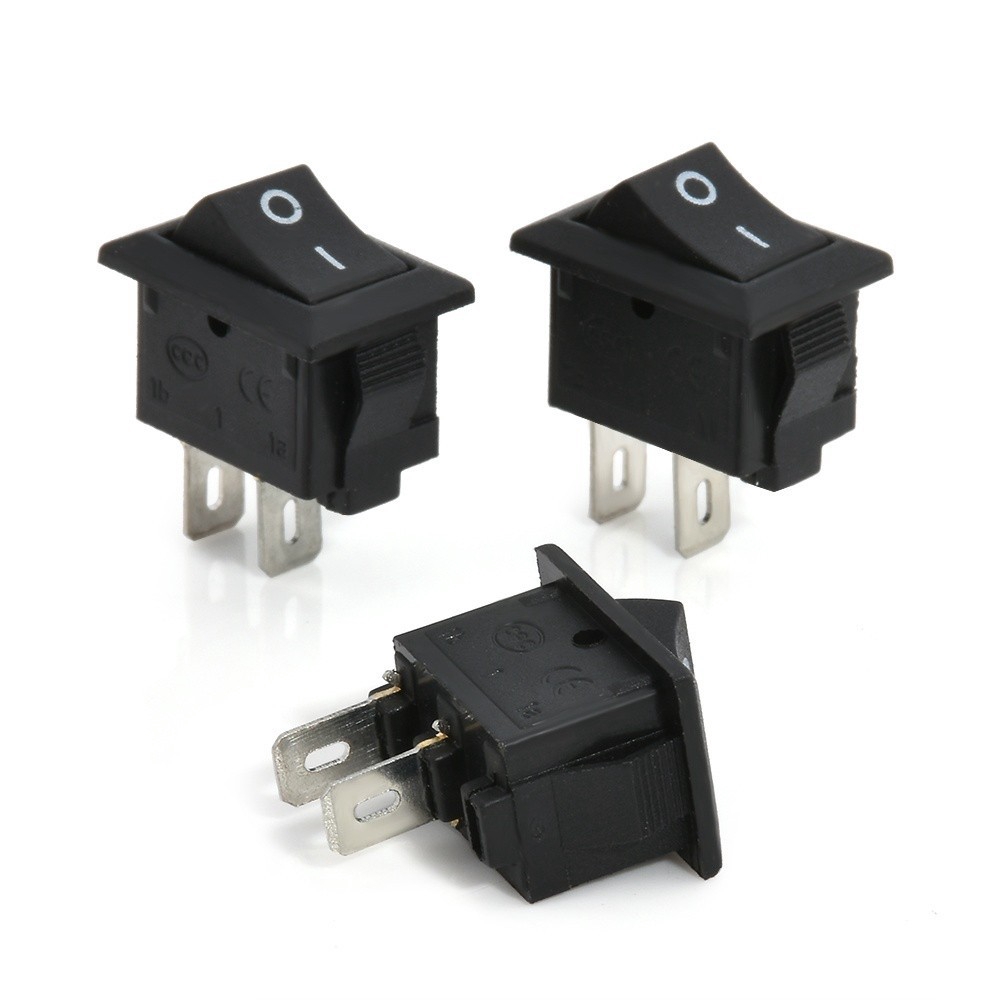 Công tắc ON/OFF 2 chốt 12V 10 cái cho xe hơi/thuyền