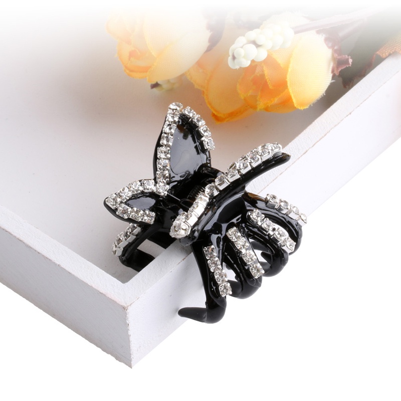 Youyo Kẹp Tóc Hình Bướm Đính Đá Pha Lê Cho Nữ