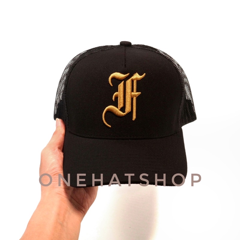 Nón trucker Logo F - Font Old English - brand Onehatshop- Chất lượng cao- rất đẹp