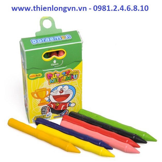 Bút nhựa 12 màu Colokit Doraemon PCR-02/DO