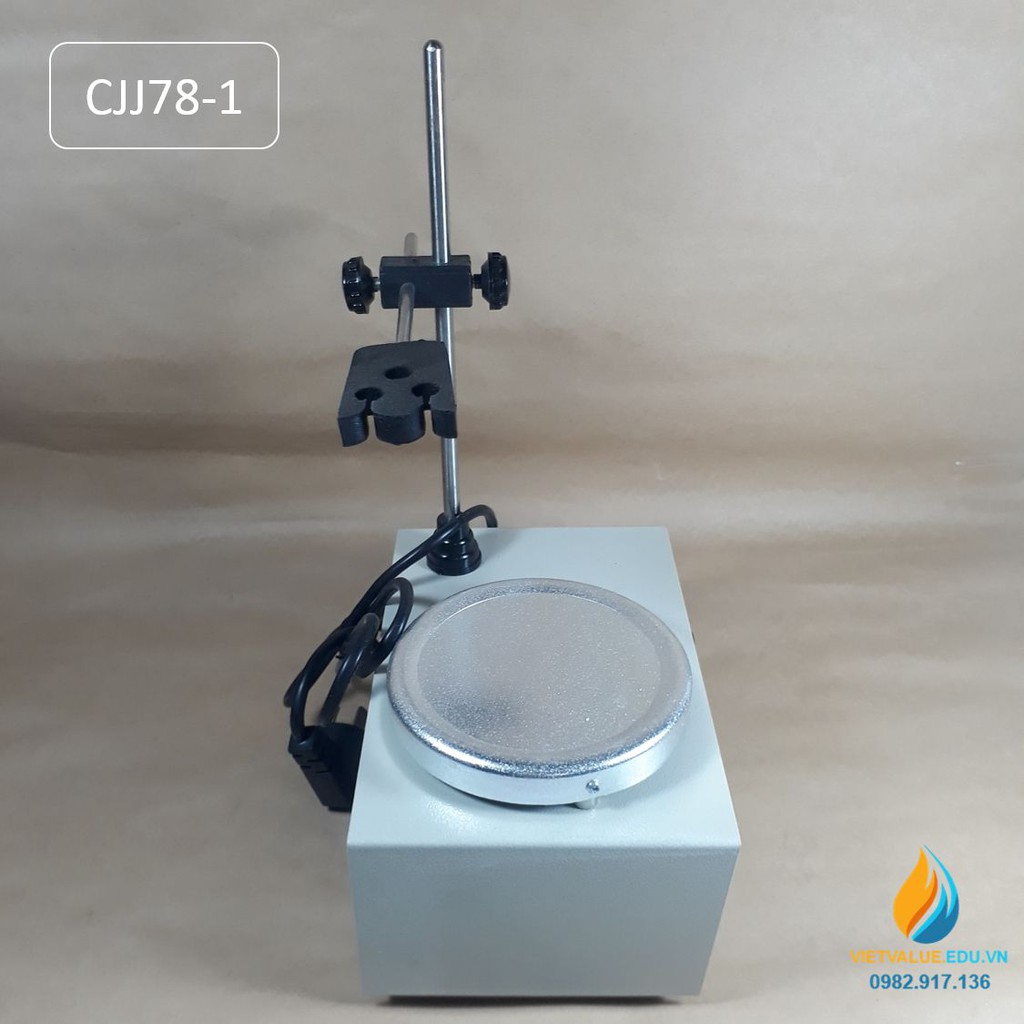 Máy khuấy từ CJJ781, khuấy từ và gia nhiệt công suất gia nhiệt 150W, tốc độ khuấy 0-2000 vòng / phút