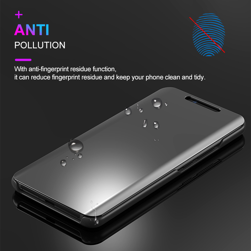 Thông Minh Bao Da Điện Thoại Nắp Lật Tráng Gương 3d Cho Motorola Moto One Power P30 Note Asus Zenfone Max Pro (M2) Zb631Kl