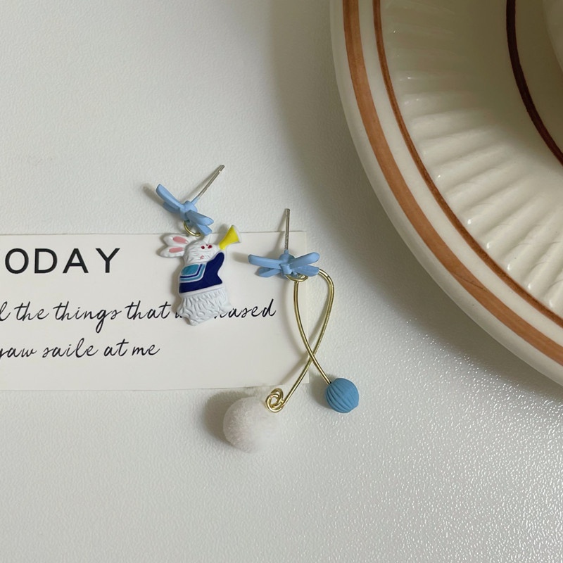 Khuyên Tai Nữ Dáng Dài Đính Nơ Thời Trang Xinh Xắn