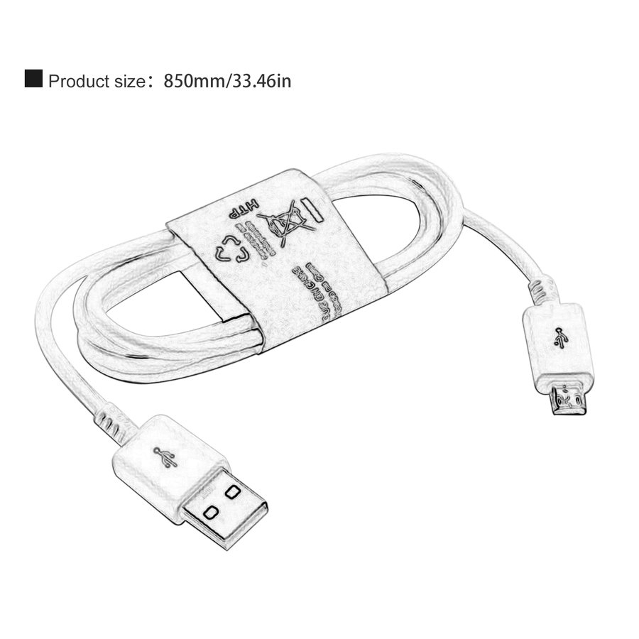 Ele】Cáp sạc cổng Micro USB cho Samsung Galaxy S2 S3 S4 HTC BlackBerry LG