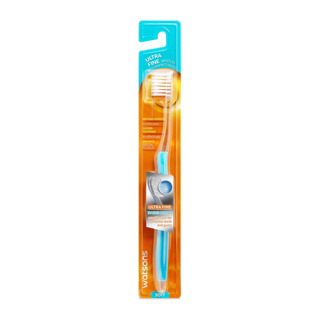 Bàn Chải Đánh Răng Watsons Sensitive Ultra FineToothbrush Soft Siêu Mềm Dành Cho Răng Nhạy Cảm 1s