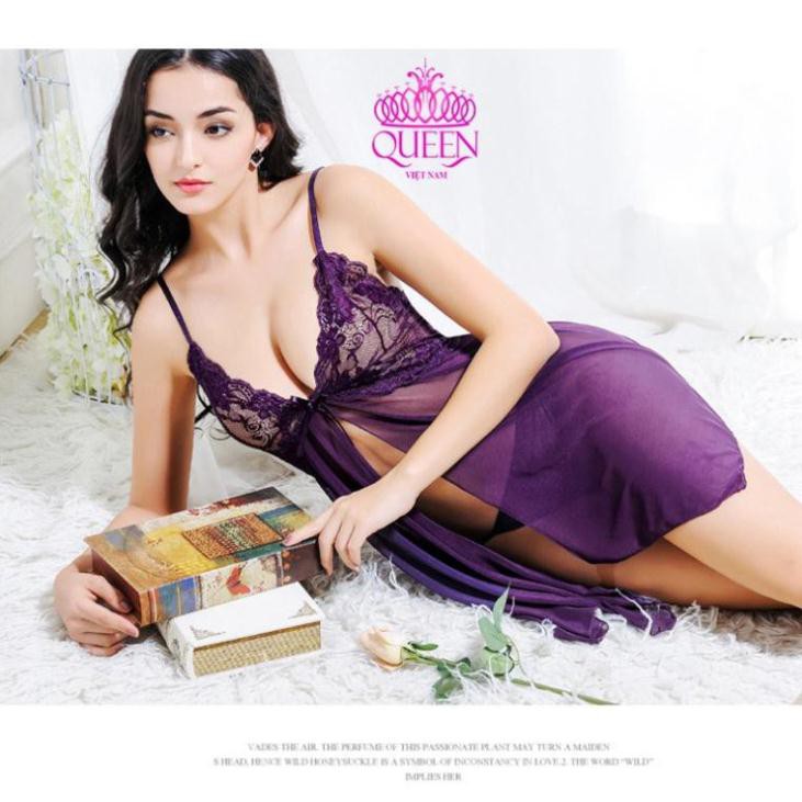 [Mẫu Mới - Siêu Đẹp] Váy ngủ quyến rũ cao cấp VAY322A - đầm ngủ ren hoa | BigBuy360 - bigbuy360.vn