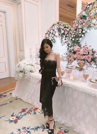 Váy ren xoè thiết kế ( ảnh thật)