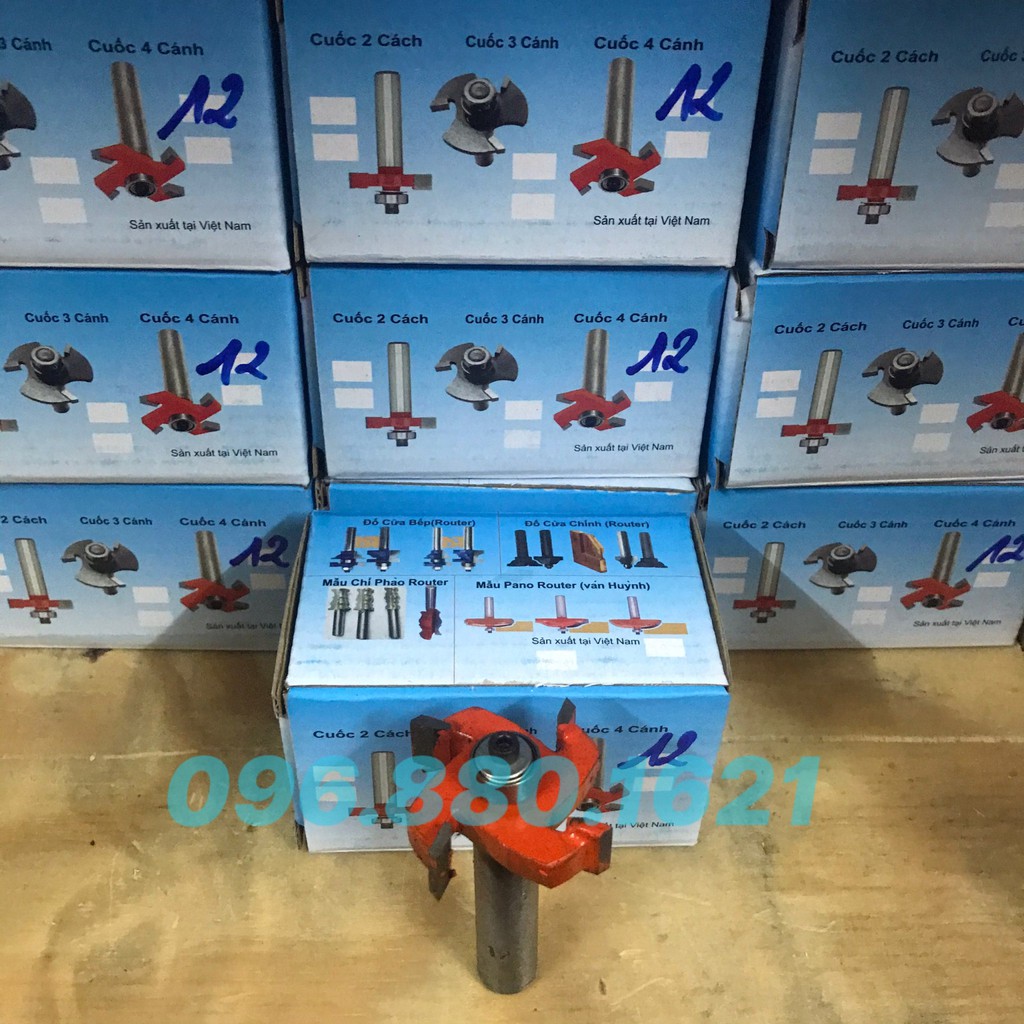 MŨI PHAY CUỐC 4 CÁNH 12MM