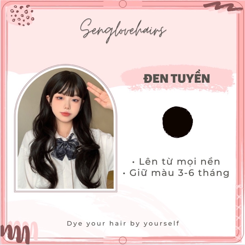 Thuốc nhuộm tóc màu ĐEN TUYỀN