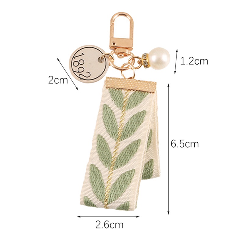 Tmdbyx Móc khóa gắn chuông và ngọc trai xinh xắn