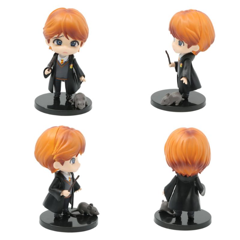 Bộ 6 nhân vật Harry Potter phong cách Chibi siêu đáng yêu 10cm-Mẫu 1