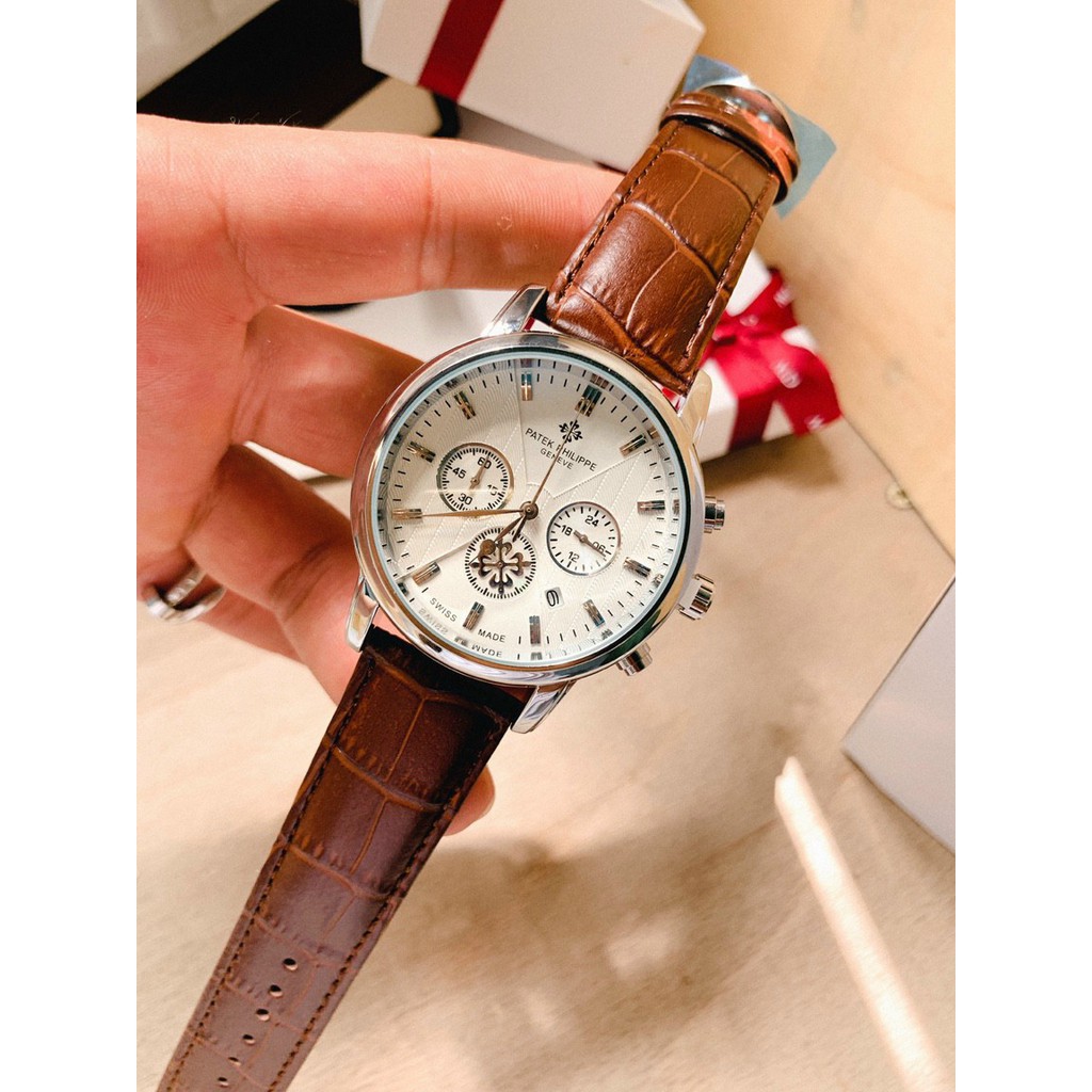 Đồng hồ Nam Patek phillippe kính chống xước, chạy full kim, bảo hành 12 tháng - Đồng hồ patek | BigBuy360 - bigbuy360.vn