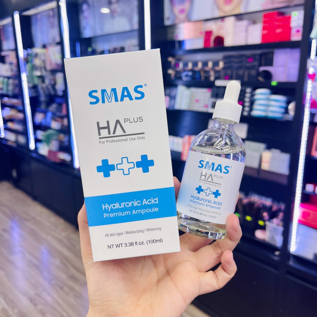 Tinh Chất Cấp Ẩm, Căng Bóng Sáng Da SMAS HA Premium Ampoule 100ml
