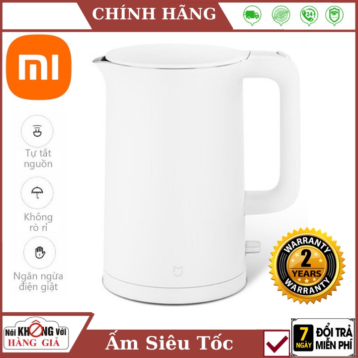 Ấm siêu tốc Xiaomi 1A 1,5l 1800w inox 304 siêu nhanh - Ấm đun nước siêu tốc Xiaomi , Bảo hành 24 Tháng