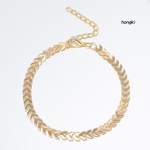 Lắc chân bằng hợp kim họa tiết mũi tên phong cách boho thời trang