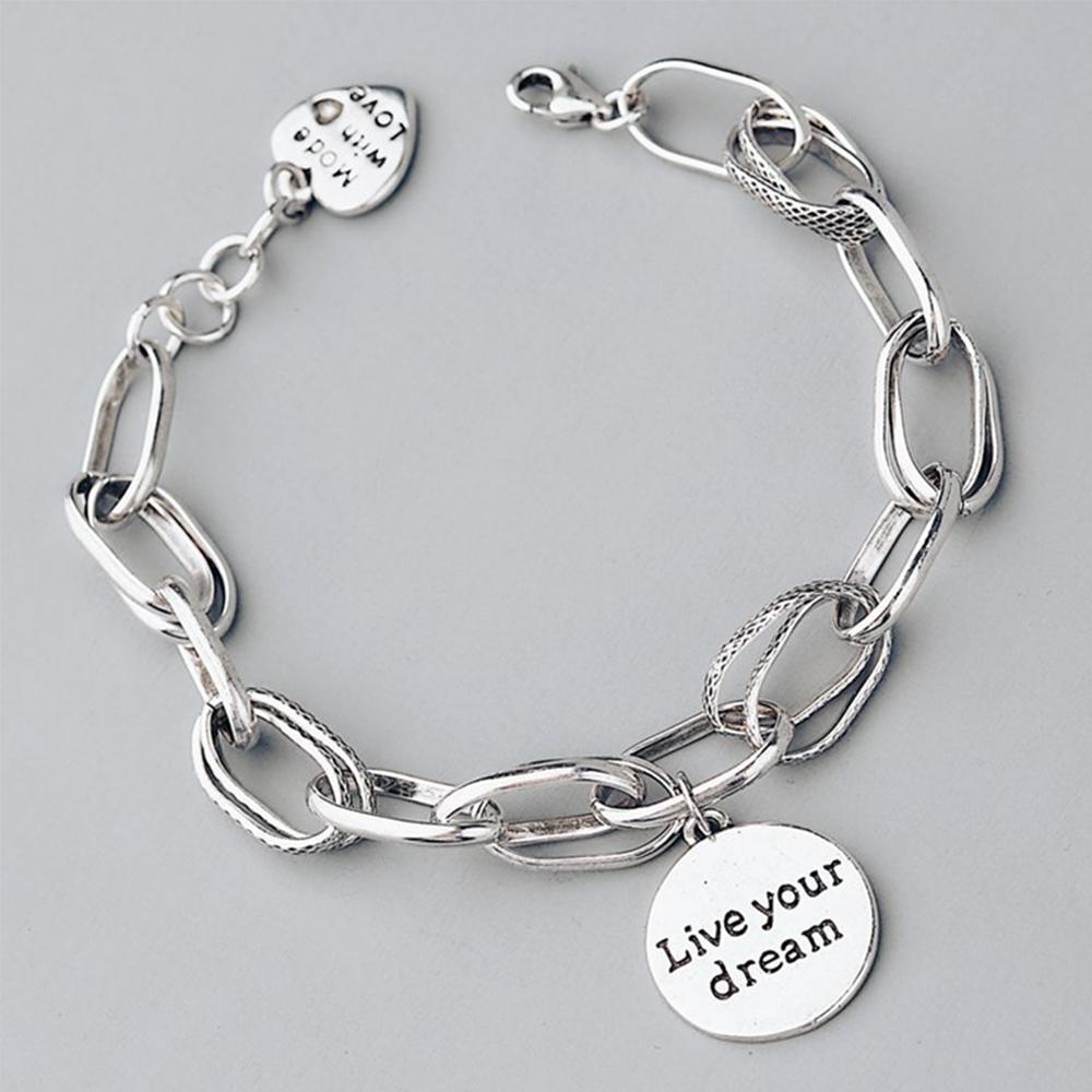 Vòng Tay Thái Lan Mạ Đồng Có Thể Điều Chỉnh Kích Cỡ Phong Cách Hàn Quốc|Mặt Dây Chuyền Hình Trái Tim