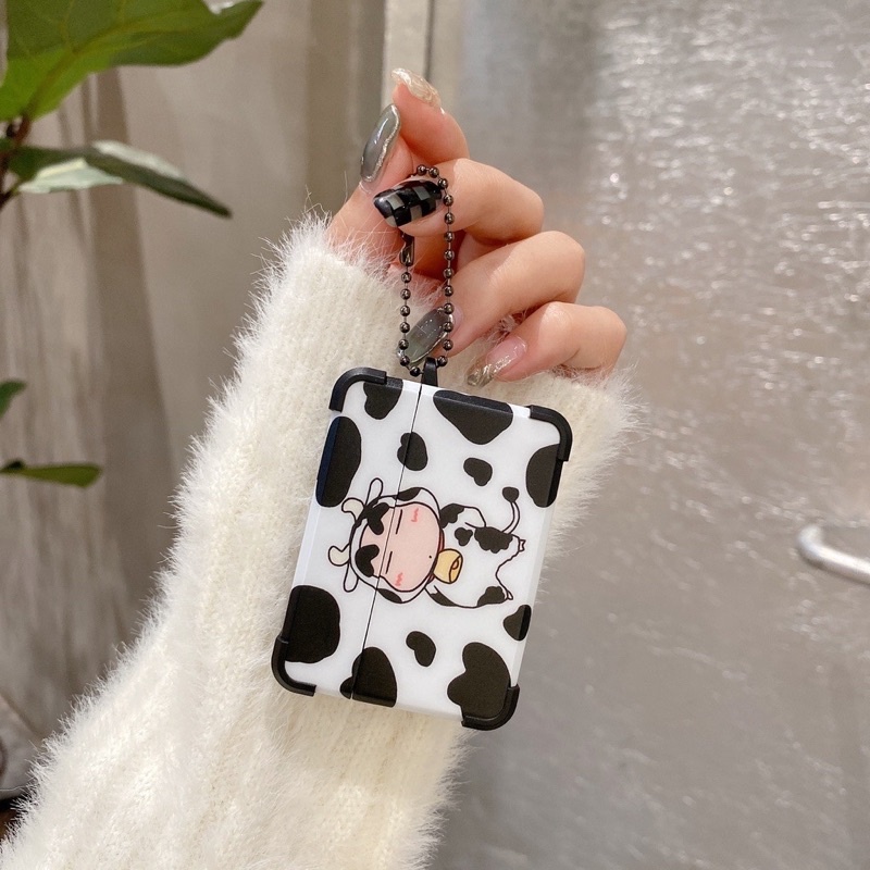Case Airpod 1/2/Pro Hình Bò Sữa Cu Shin
